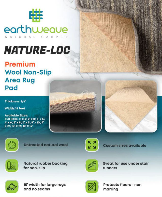 Nature-Loc Wool Non-Slip Area Rug Pad (PIN)