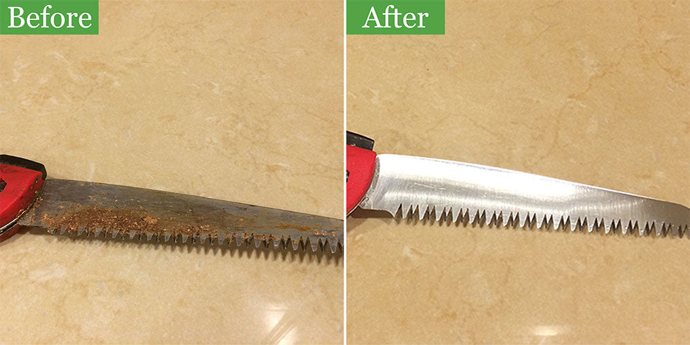 Knife Blade (We used a toothbrush to apply the cleaner, due to the metal teeth)