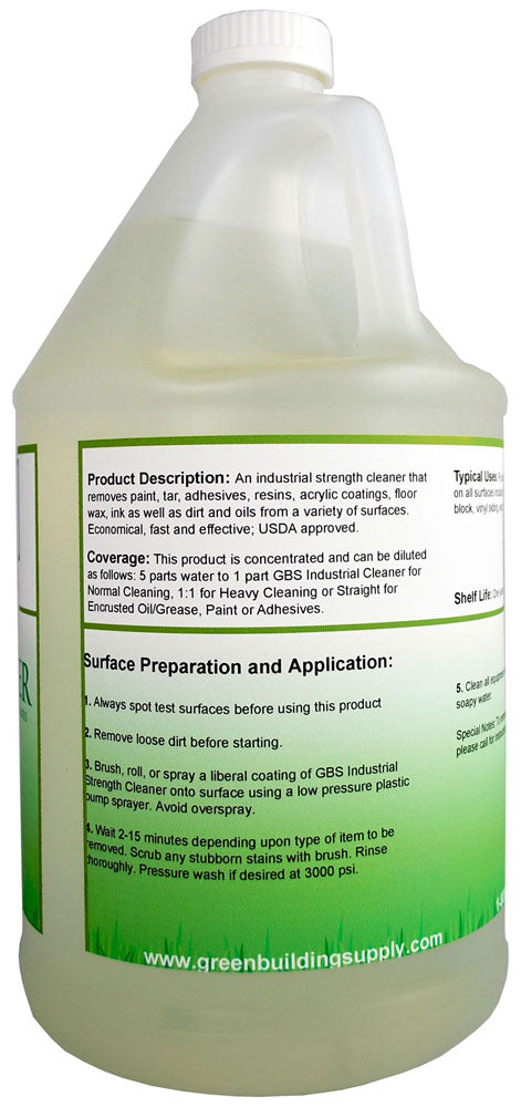 Green Building Supply, Industrial Strength Concrete Cleaner