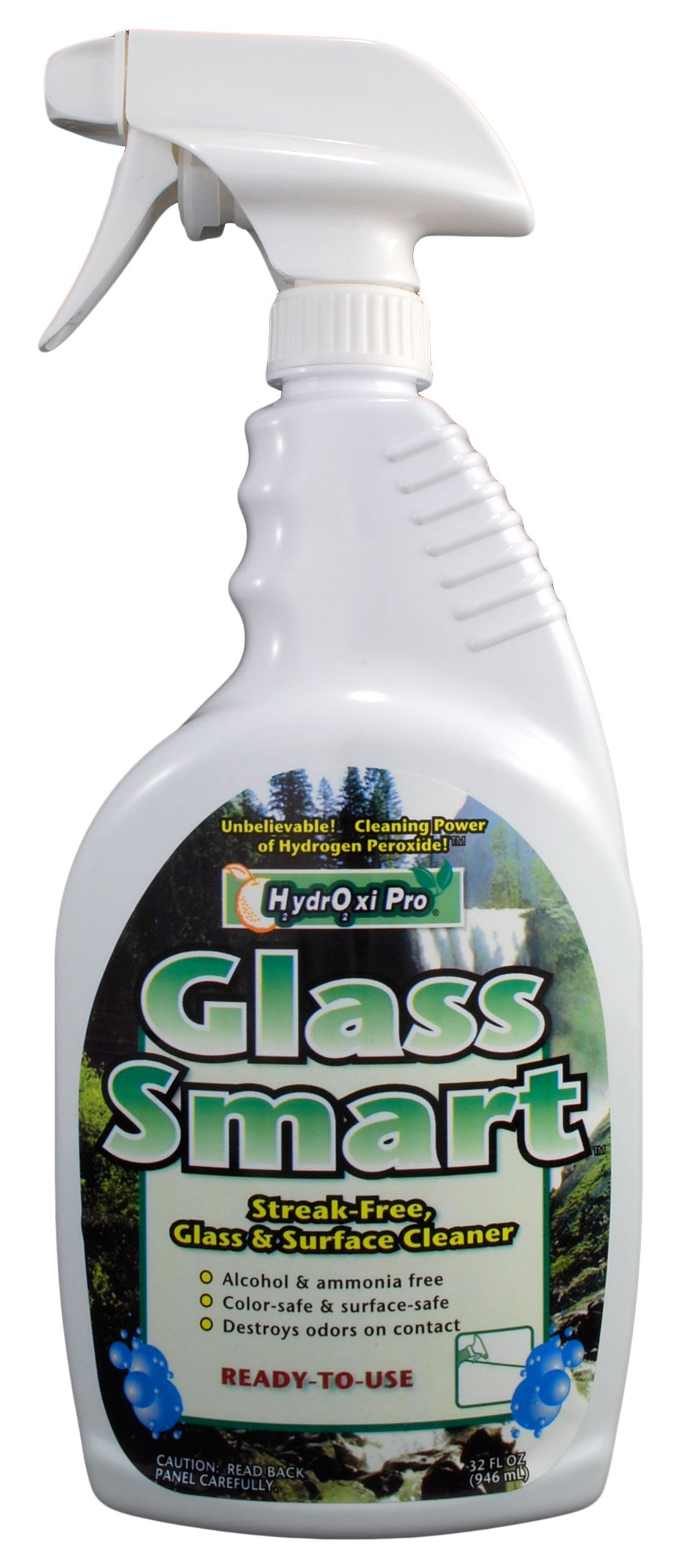 HydrOxi Pro Glass Smart - Non-Toxic, Streak-Free Glass and Surface Cleaner