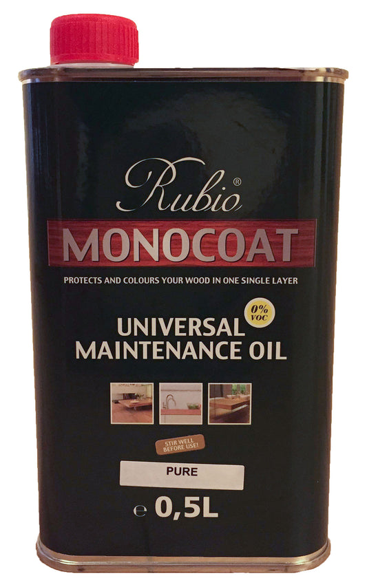 Rubio Universal Maintenance Oil, Pure (Clear), 0.5 Liter