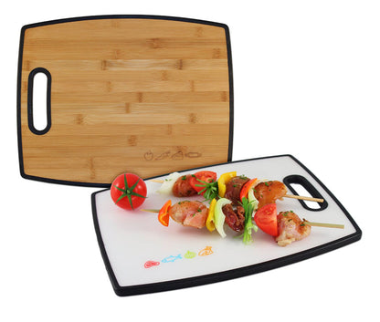 Totally Bamboo, Poly-Boo Cutting Board, 15 inch x 12 inch x 0.5 inch