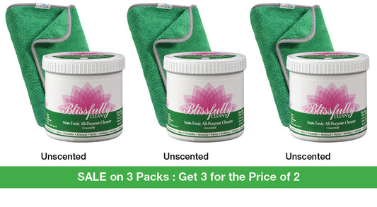 3 x Unscented 500g + 3 Cloths